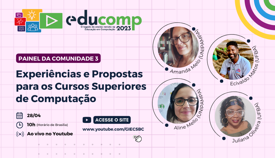 Painel da Comunidade III: Curricularização da Extensão: Experiências e Propostas para os Cursos Superiores de Computação