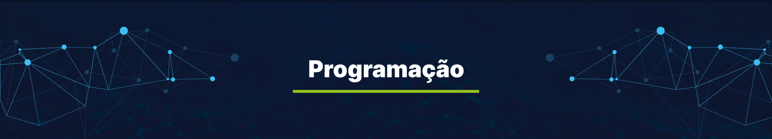 Faixa de título da programação.