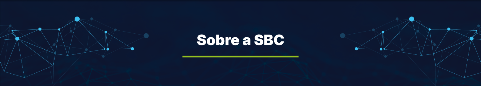 Faixa de título sobre a SBC